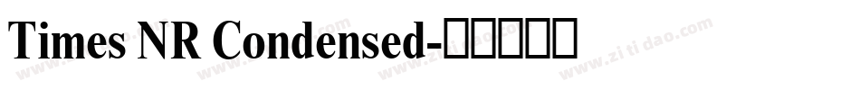 Times NR Condensed字体转换